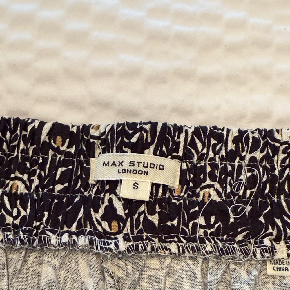 Max Studio Black and White Wide Leg Pants - Picture 2 of 6